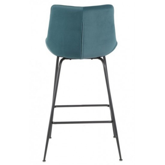 Bar stool Vetro Mebel B-140-1 azure corduroy