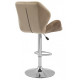 Bar stool Vetro mebel B-71 cappuccino velor