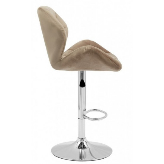 Bar stool Vetro mebel B-71 cappuccino velor