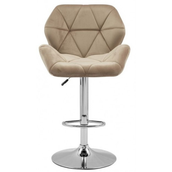 Bar stool Vetro mebel B-71 cappuccino velor