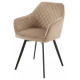 Swivel dining chair Vetro Mebel R-63 cappuccino corduroy