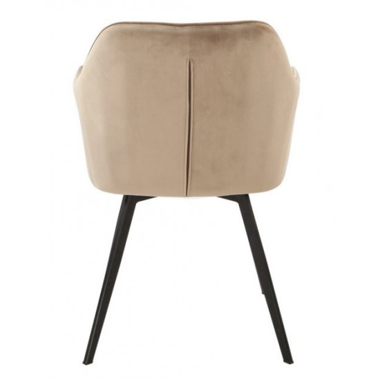 Swivel dining chair Vetro Mebel R-63 cappuccino corduroy