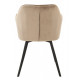 Swivel dining chair Vetro Mebel R-63 cappuccino corduroy