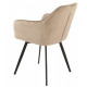 Swivel dining chair Vetro Mebel R-63 cappuccino corduroy