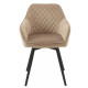 Swivel dining chair Vetro Mebel R-63 cappuccino corduroy