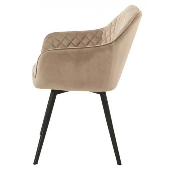 Swivel dining chair Vetro Mebel R-63 cappuccino corduroy