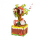 Musical wooden box-constructor Robotime AM408 Treehouse