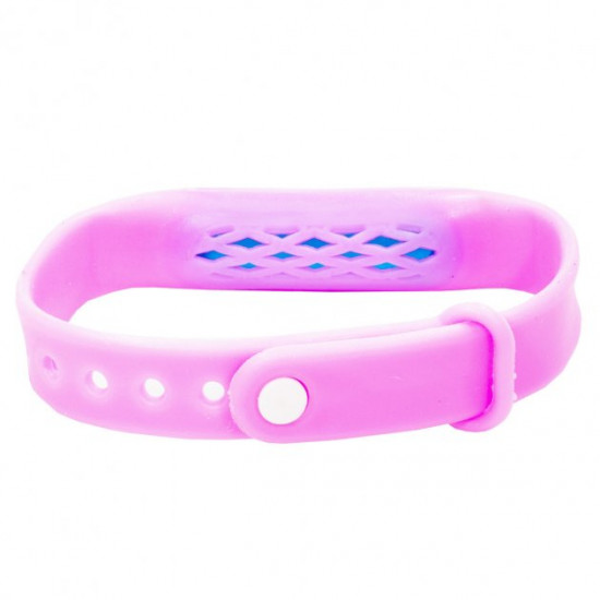  ➣Силиконовый браслет от комаров Lesko Anti Mosquito Band Pink отпугиватель насекомых