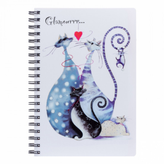 Notepad Yes A4/120 square area Glamor cats (681761)