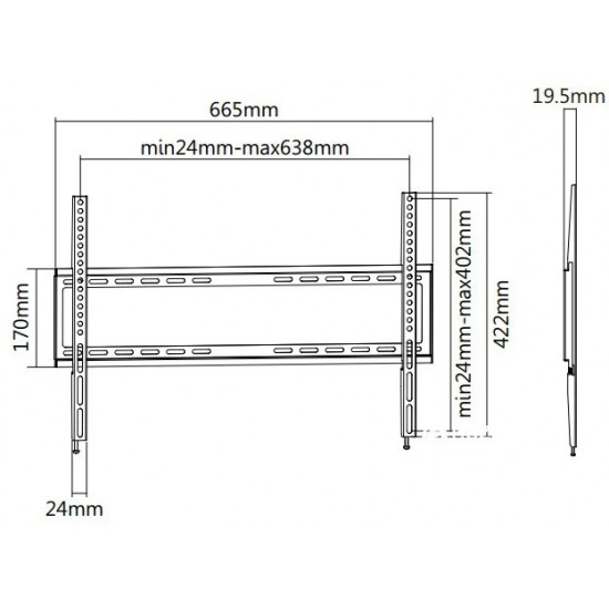  Настенное крепление/кронштейн UniBracket BZ03-60 (37