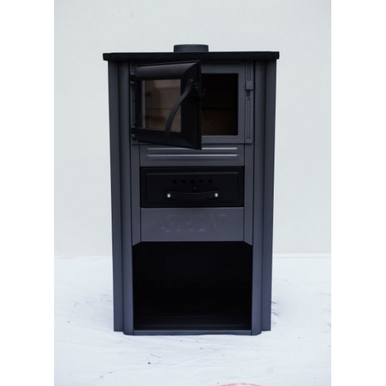 Cast iron fireplace stove SPIN Plamena gray