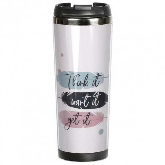 Thermal mug ZIZ Think Want Get