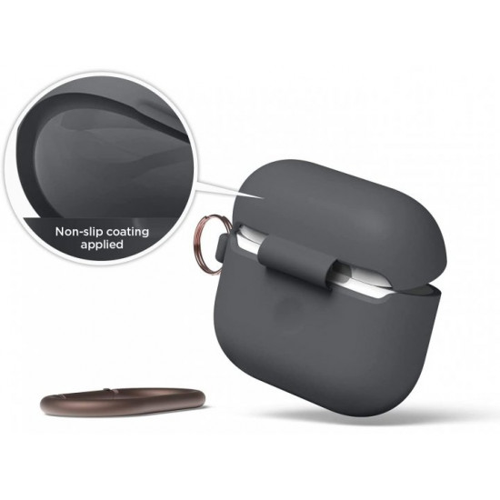 Elago Hang Silicone Case Dark Gray for Airpods 3 (EAP3HG-HANG-DGY)