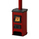 Cast iron stove - fireplace MBS Hit red