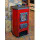 Cast iron stove - fireplace MBS Hit red