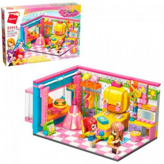 Constructor Qman 31013 Girl's studio room, 356 parts