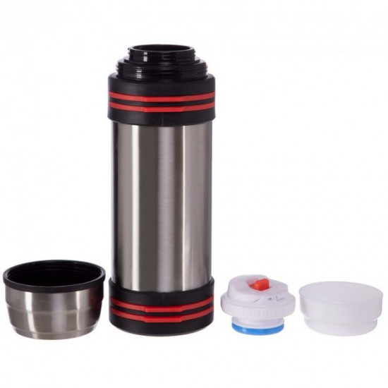 Steel thermos Zelart Vacum Cup Coffee CY-25 volume 2000 ml Silver-Black