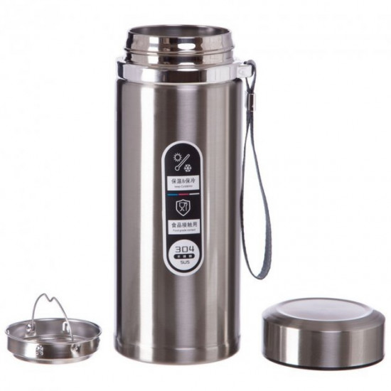 Steel thermos Zelart Vacum Cup Coffee CY-27 volume 750 ml Silver