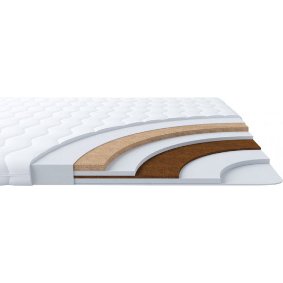 Thin mattress topper Divaso Linum Air Cocos 80x190 cm (12012022-76-01) (2022760801909)