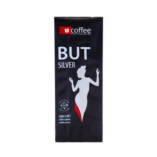  Кофе зерновой Ucoffee - But Silver 50% Арабика 50% Робуста 1 кг 543/12