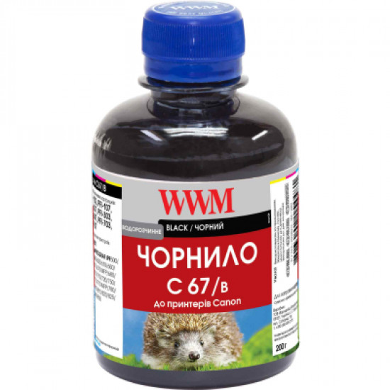  Чернила WWM Canon IPF-107 200г Black IPF-107Bk (C67/B)