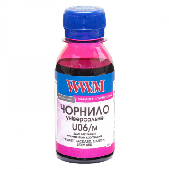  Чернила WWM Canon/HP/Lexmark 100г Magenta (U06/M-2)