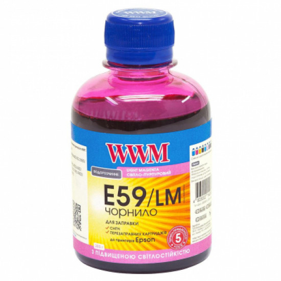  Чернила WWM EPSON StPro 7890/9890 200г Light Magenta (E59/LM)