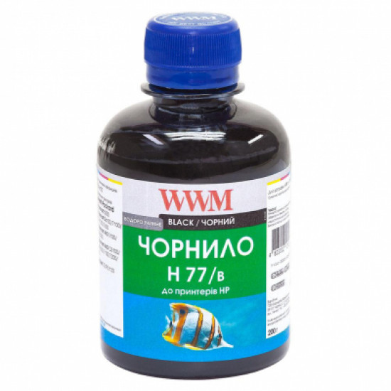  Чернила WWM HP №177 84 black 200ml (H77/B)