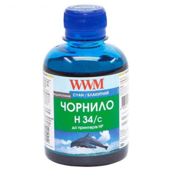  Чернила WWM HP № 22/134/136 (8766/9361) cyan (H34/C)