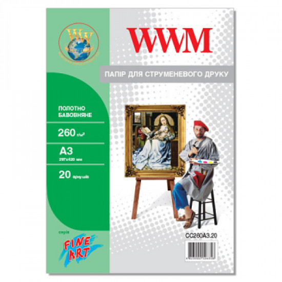 Paper WWM A3 Fine Art 260g, 20s (CC260A3.20)