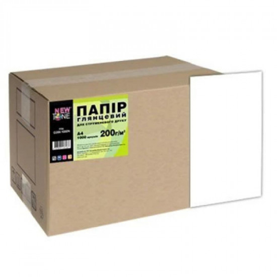 Paper NewTone A4 Glossy 200g, 1000st (G200.1000N)