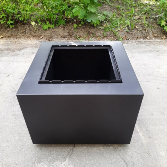 Square black hearth 700 Prescona