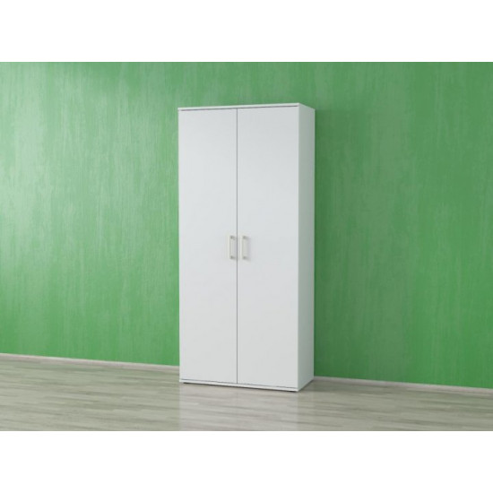 Hallway cabinet for women's shoes with a rail, white W800*H1780*D390