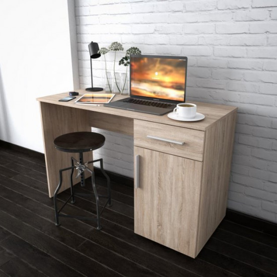 Desk with cabinet on the right Sonoma oak W1200*H760*D500