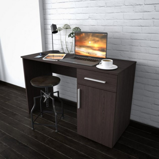 Wenge writing desk with cabinet on the right W1200*H760*D500