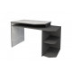 Computer desk with shelves Intarsio Woort Industrial / Anthracite right