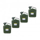 Canister 5l metal ct. of 4 pcs. for fuel