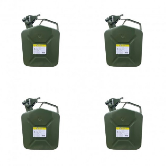 Canister 5l metal ct. of 4 pcs. for fuel