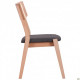 Dining chair Kantal 850*500*580 Wood/Textile, color bleached beech/anthracite AMF