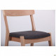 Dining chair Kantal 850*500*580 Wood/Textile, color bleached beech/anthracite AMF