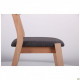 Dining chair Kantal 850*500*580 Wood/Textile, color bleached beech/anthracite AMF