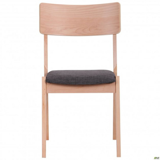 Dining chair Kantal 850*500*580 Wood/Textile, color bleached beech/anthracite AMF