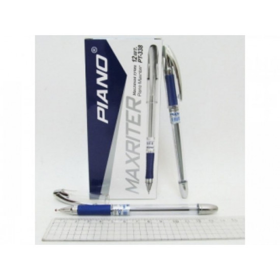 Ballpoint pen Piano PT-338 MAXRITER SILVER blue 1 pc. PIANO (PT-338/1)