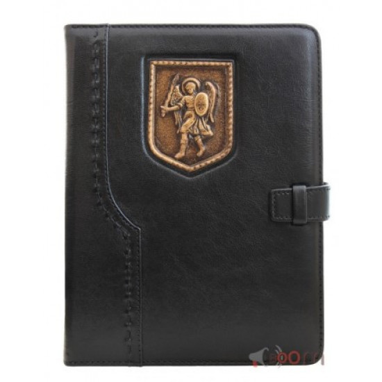 Leather bound diary, undated, Archangel Michael Privilege 260008 A5 black