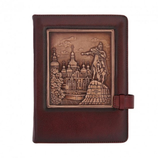 Leather diary, undated Monument to Bohdan Khmelnytsky Privilege 260127 A5 15x21 cm.