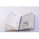 Undated diary WOW-Time A5 made of eco-leather, 192 pages Blue (0102)