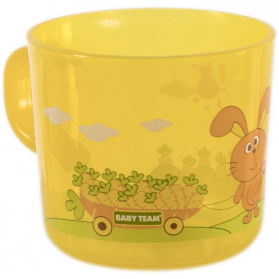 Children's cup Baby Team transparent 200 ml (6007_green)