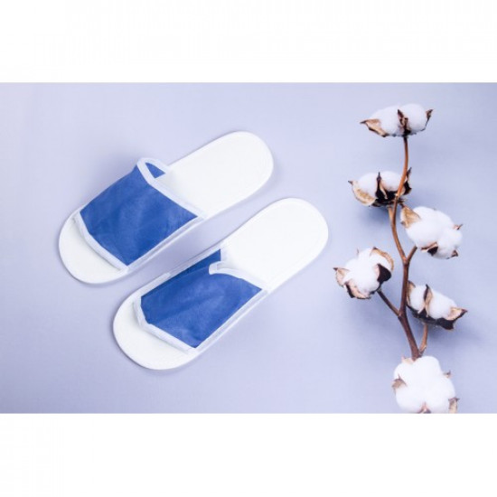 Disposable non-woven slippers for hotels (100 pairs) 29 cm Luxyart Blue (2000001118061)