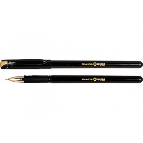 Gel pen Optima Financial 0.5 mm Black ink (O15637-01)