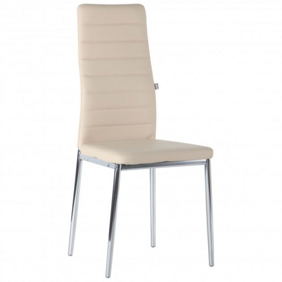 Chair AMF Sicily chrome/beige (soft/steel/leatherette Naples) (210349)